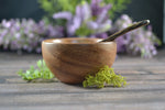 Wooden Mask Mixing Bowl + Mini Brush