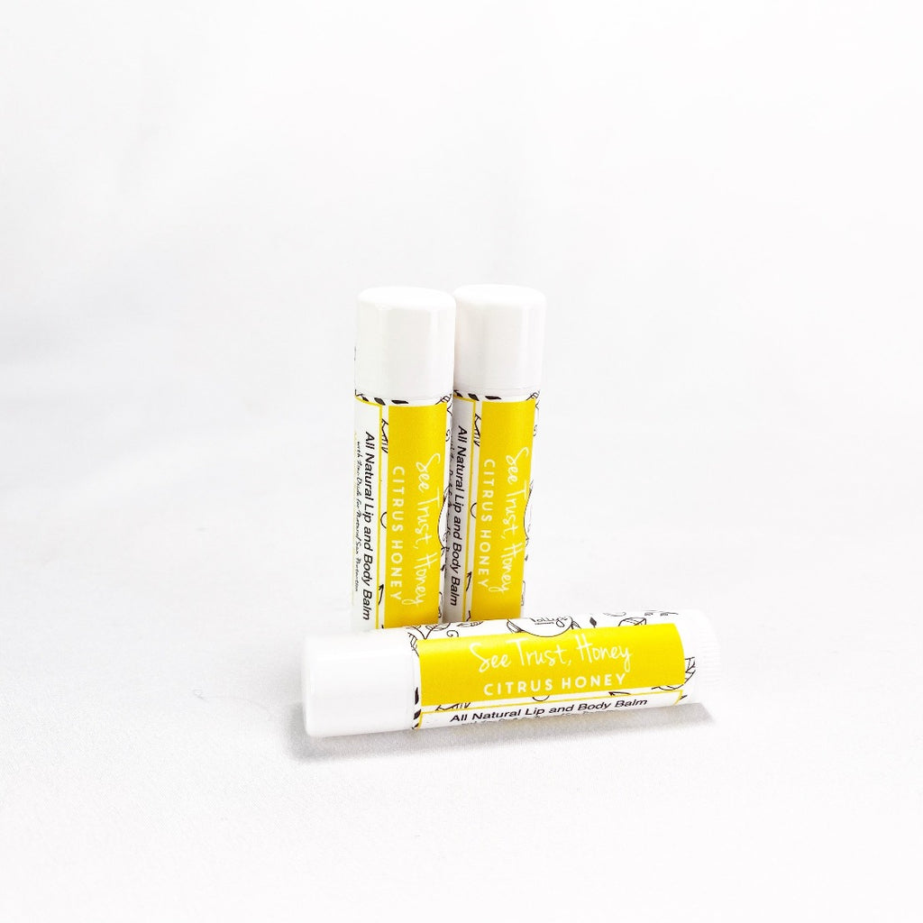 See trust honey lip balms - Citrus Honey